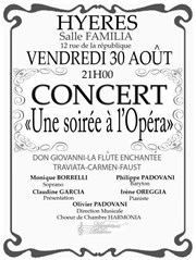 Une soirée à L'Opéra Salle Familia Affiche