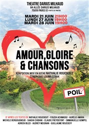 Amour, gloire et chansons Thtre Darius Milhaud Affiche