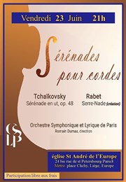 Sérénades pour Orchestre à Cordes Eglise Saint Andr de l'Europe Affiche