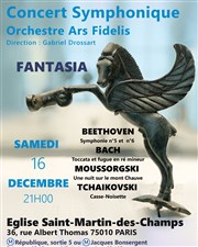 Concert Symphonique orchestre Ars Fidelis | Fantasia Paroisse Saint-Martin-des-Champs Affiche