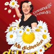 Emmanuelle Fernandez dans Ma déclaration d'humour Caf-Thtre Scne sur mer Affiche