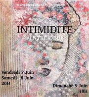 Intimidité - L'entre deux Thtre de Verre Affiche