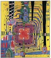 Dans la peau de Hundertwasser Muse en Herbe Affiche