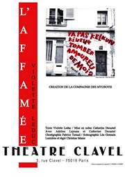 L'affamée Thtre Clavel Affiche