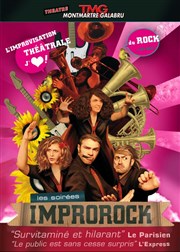 Improrock : de l'impro, de l'humour et du rock Thtre Montmartre Galabru Affiche