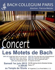 Motets de Bach Temple de l'Etoile Affiche