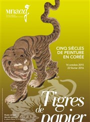 Visite guidée : Tigres de papier, cinq siècles de peinture en Corée, au musée Guimet | par Céline Parant Muse des arts asiatiques Guimet Affiche