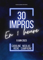 30 impros en 1 heure Improvi'bar Affiche