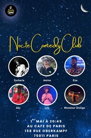 Nocte Comedy Club Caf de Paris Affiche