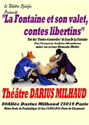 La Fontaine et son valet, contes libertins Thtre Darius Milhaud Affiche