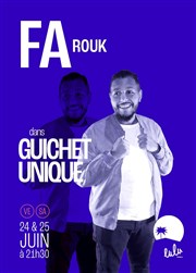 Farouk dans Guichet unique Thtre Lulu Affiche