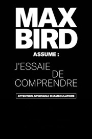 Max Bird dans J'essaie de comprendre Thtre  l'Ouest Caen Affiche