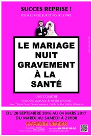 Le Mariage nuit gravement à la santé Thtre Comdie Odon Affiche