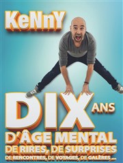 Kenny Martineau dans Dix ans de scène et d'âge mental L'Appart Caf - Caf Thtre Affiche