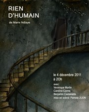 Rien d' humain Thtre Musical Marsoulan Affiche