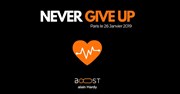 Never give up Htel Intercontinental Marceau Affiche