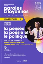 Paroles Citoyennes : Singulis, la pensée, la poésie et le politique Thtre Antoine Affiche