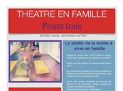 Cours de théâtre en famille Espace Vasarely Affiche