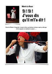 Marie Le Roux dans Si ! si ! J'vous dis qu'il m'l'a dit ! | Festival Wonder Pipelettes Thtre l'Inox Affiche