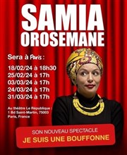 Samia Orosemane dans Je suis une bouffone Le Rpublique - Grande Salle Affiche