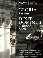 Gloria de Vivaldi, Dixit Dominus de Lotti et Galuppi Eglise Allemande Affiche