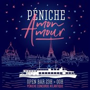 Péniche Mon Amour ! Bateau Concorde Atlantique Affiche