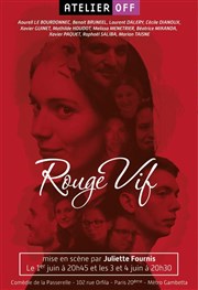 Rouge vif La Comdie de la Passerelle Affiche