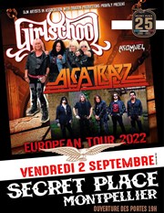 Girlschool + Alcatrazz + Asomvel Secret Place Affiche