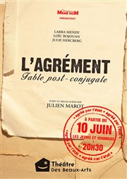 L'Agrément Thtre des Beaux Arts Affiche