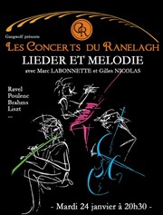 Lieder et mélodie Thtre le Ranelagh Affiche