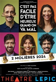 C'est pas facile d'être heureux quand on va mal Thtre Lepic Affiche