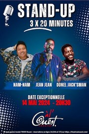 Nam-Nam, Jean Jean, Donel Jack'sman : Stand Up 3x20 minutes Thtre  l'Ouest Affiche