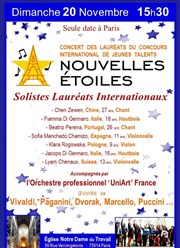 Les 7 Nouveaux Solistes Lauréats du Concours International Nouvelles Etoiles Eglise Notre-Dame du Travail Affiche