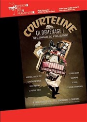 Courteline ça déménage Thtre du Petit Parmentier Affiche