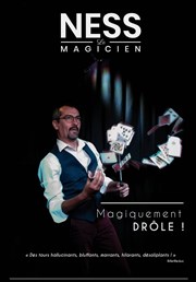 Ness le Magicien dans Le souffle magique Cabaret l'Ane Rouge Affiche