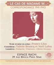 Le Cas de Madame M. Espace Rachi Affiche