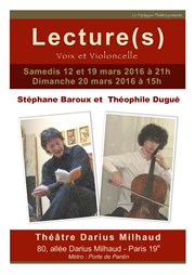 Lecture(s) Thtre Darius Milhaud Affiche