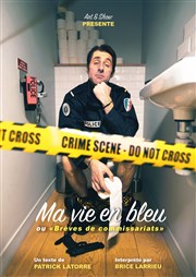 Brice Larrieu dans Ma vie en bleu Kezaco Caf Thtre Affiche