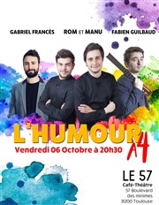 L'humour à 4 Caf Thtre Le 57 Affiche