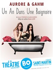 Aurore et Gahm dans Un an dans une baignoire Thtre BO Saint Martin Affiche