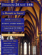 Quintet vocal Alma : La Beauté du Sacré Eglise Saint-Eugne Sainte-Ccile Affiche