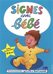 Signes avec bébé | Atelier bienveillant Parents/Enfant 0-3 ans Petit Pois Affiche