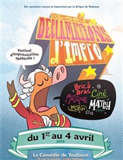 Déclamations d'Impro: Histoires d'Hasard La Comdie de Toulouse Affiche