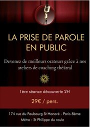 Prendre la Parole en Public grâce au coaching théâtral SPIN Compagnie Affiche