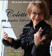 Colette en toutes lettres La Boite  rire Vende Affiche