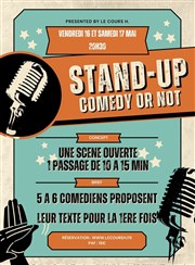 Stand Up Comedy or Not Thtre Le Cours H. Affiche