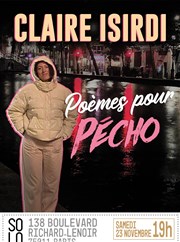 Claire Isirdi : Poèmes pour pécho Le Solo Affiche