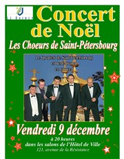 Concert de Noël - Les Choeurs de St Petersbourg Salons de l'Htel de Ville - Mairie du Raincy Affiche