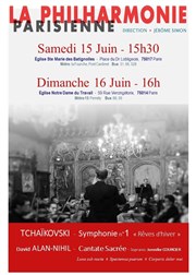 Tchaïkovski - Symphonie n°1 : Rêves d'hiver Eglise Notre-Dame du Travail Affiche