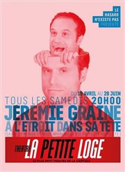 Jérémie Graine dans A l'étroit dans sa tête La Petite Loge Thtre Affiche